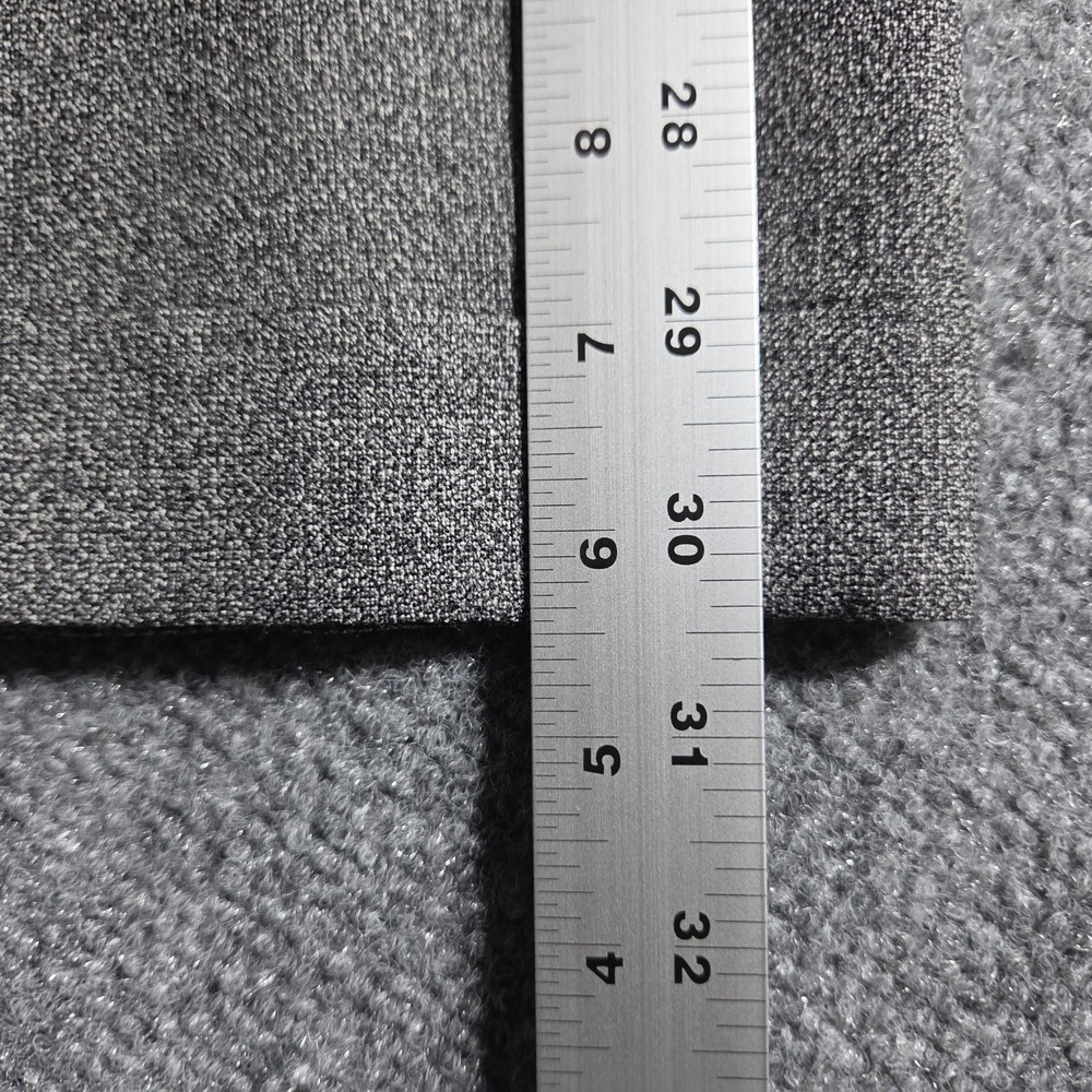 Zanella Wool Dress Pants Mens 36 Gray Bennett Pleated Cuffed Made Italy - Picture 7 of 9